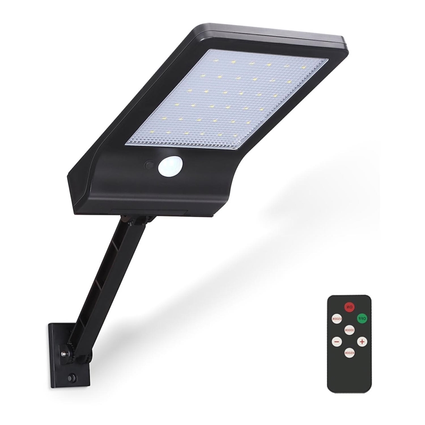 Aigostar - LED Ściemnialna solarna lampa z czujnikiem LED/2,3W/5,5V IP65 1800 mAh + zdalne sterowanie