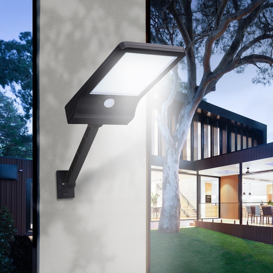 Aigostar - LED Ściemnialna solarna lampa z czujnikiem LED/2,3W/5,5V IP65 1800 mAh + zdalne sterowanie