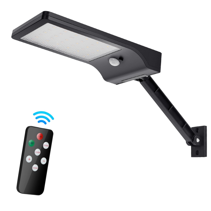 Aigostar - LED Ściemnialna solarna lampa z czujnikiem LED/2,3W/5,5V IP65 1800 mAh + zdalne sterowanie