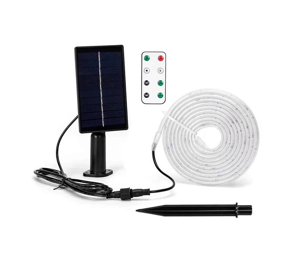 - LED Ściemnialna taśma solarna LED/1,6W/3,2V 3 m 6500K IP65 + pilot