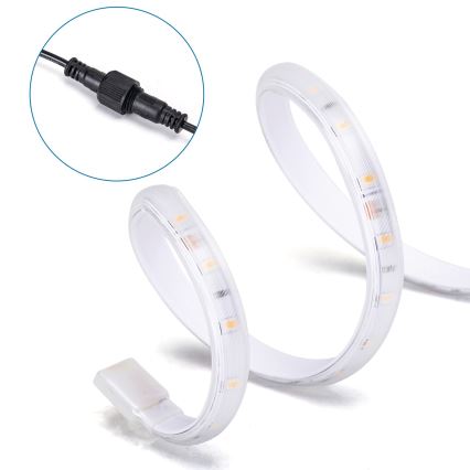 Aigostar - LED Ściemnialna taśma solarna LED/20W/3,2V 20 m 2700K IP65 20000 mAh + pilot zdalnego sterowania