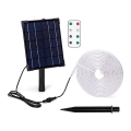 Aigostar - LED Ściemnialna taśma solarna LED/5W/3,2V 5 m 6500K IP65 + pilot zdalnego sterowania