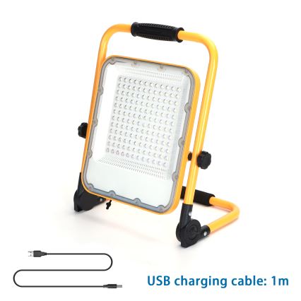 Aigostar - LED Ściemnialny akumulatorowy reflektor LED/100W/5V 6500K IP65 1500mAh