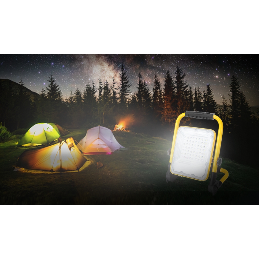 Aigostar - LED Ściemnialny akumulatorowy reflektor LED/100W/5V 6500K IP65 1500mAh