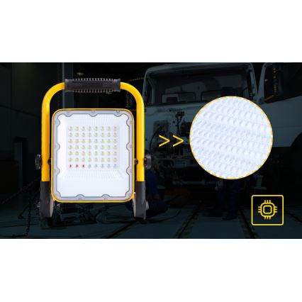 Aigostar - LED Ściemnialny akumulatorowy reflektor LED/100W/5V 6500K IP65 1500mAh