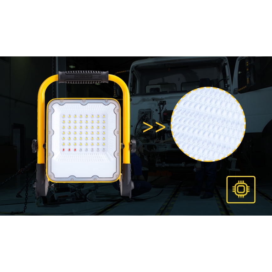 Aigostar - LED Ściemnialny akumulatorowy reflektor LED/100W/5V 6500K IP65 1500mAh