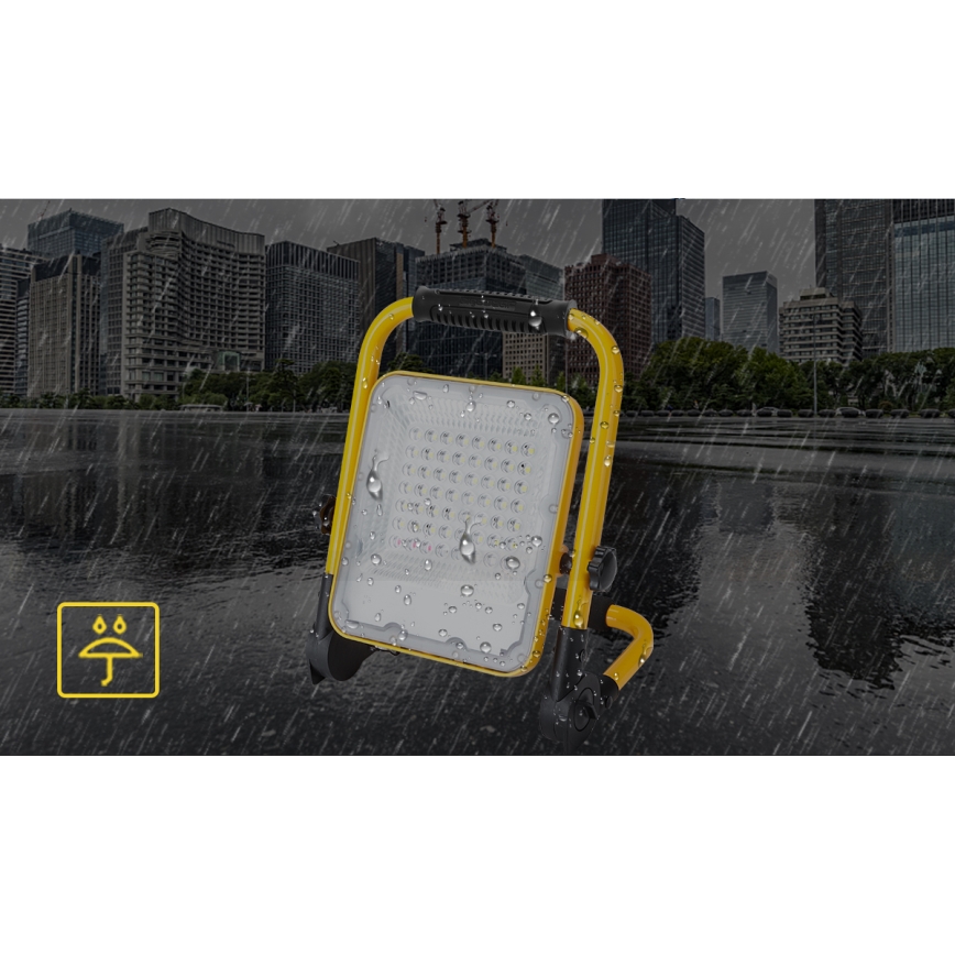 Aigostar - LED Ściemnialny akumulatorowy reflektor LED/100W/5V 6500K IP65 1500mAh