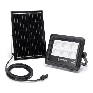 Aigostar - LED Ściemnialny naświetlacz solarny LED/100W/3,4V IP65 + zdalne sterowanie