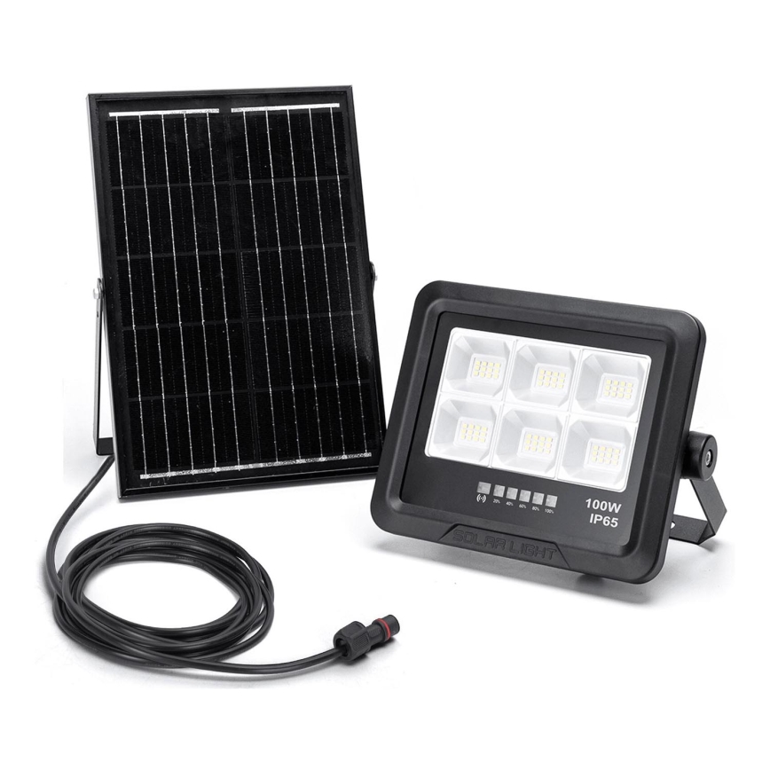 Aigostar - LED Ściemnialny naświetlacz solarny LED/100W/3,4V IP65 + zdalne sterowanie