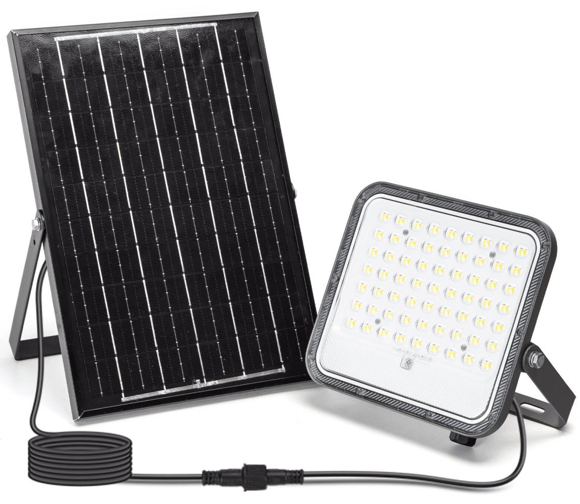 - LED Ściemnialny naświetlacz solarny LED/100W/3,4V IP66 + pilot