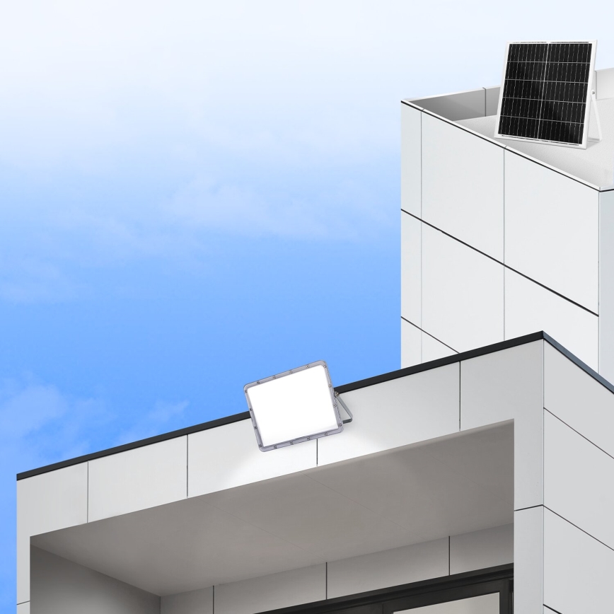 Aigostar - LED Ściemnialny naświetlacz solarny LED/200W/3,2V IP65 + zdalne sterowanie