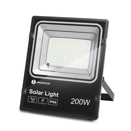 Aigostar - LED Ściemnialny naświetlacz solarny LED/200W/3,2V IP66 15000 mAh + pilot zdalnego sterowania