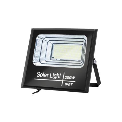 Aigostar - LED Ściemnialny naświetlacz solarny LED/200W/3,2V IP67 + pilot