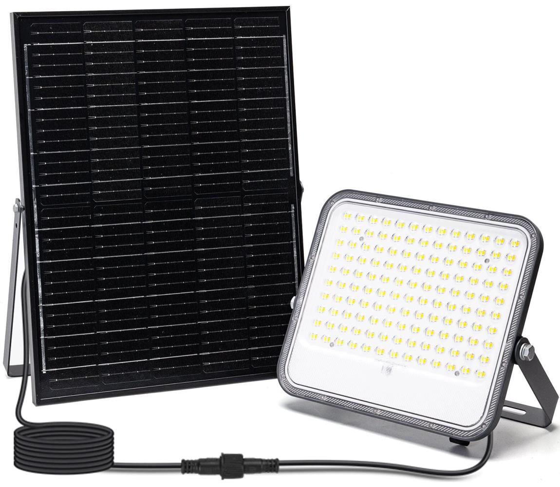 - LED Ściemnialny naświetlacz solarny LED/200W/3,4V IP66 + pilot