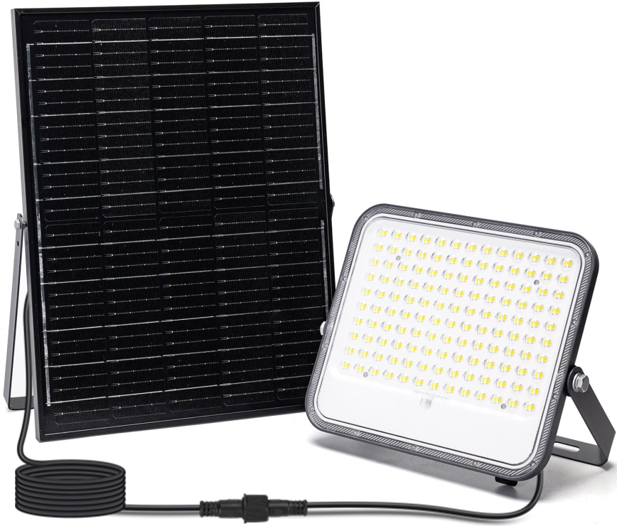 Aigostar - LED Ściemnialny naświetlacz solarny LED/200W/3,4V IP66 + pilot zdalnego sterowania