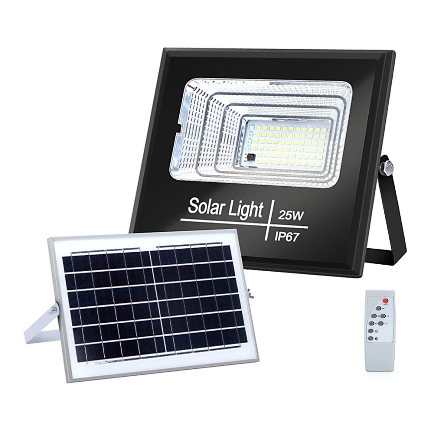 Aigostar - LED Ściemnialny naświetlacz solarny LED/25W/3,2V IP67 5000 mAh + zdalne sterowanie