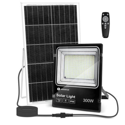 Aigostar - LED Ściemnialny naświetlacz solarny LED/300W/3,2V IP66 25000 mAh + pilot zdalnego sterowania