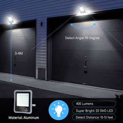 Aigostar - LED Ściemnialny naświetlacz solarny LED/30W/3,2V 20000 mAh IP67 + pilot
