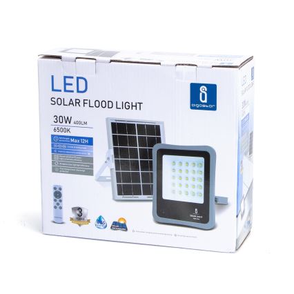 Aigostar - LED Ściemnialny naświetlacz solarny LED/30W/3,2V 20000 mAh IP67 + pilot