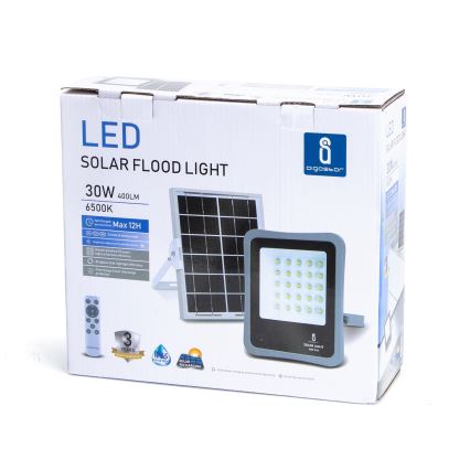 Aigostar - LED Ściemnialny naświetlacz solarny LED/30W/3,2V IP67 + pilot