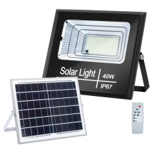 Aigostar - LED Ściemnialny naświetlacz solarny LED/40W/3,2V IP67 + pilot