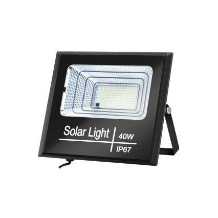 Aigostar - LED Ściemnialny naświetlacz solarny LED/40W/3,2V IP67 + pilot