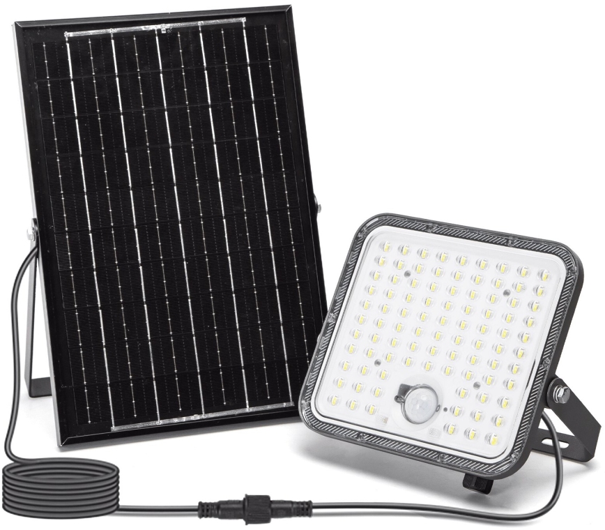Aigostar - LED Ściemnialny naświetlacz solarny z czujnikiem LED/120W/3,4V 6500K IP66 8000 mAh + pilot zdalnego sterowania