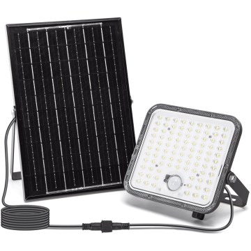Aigostar - LED Ściemnialny naświetlacz solarny z czujnikiem LED/120W/3,4V IP66 + pilot zdalnego sterowania