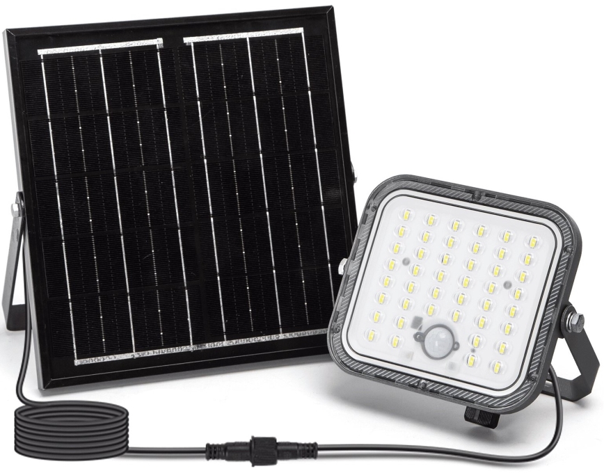 Aigostar - LED Ściemnialny naświetlacz solarny z czujnikiem LED/80W/3,4V 6500K IP66 4000 mAh + pilot zdalnego sterowania