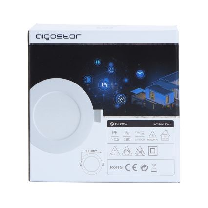 Aigostar - LED Ściemnialny plafon 6W/230V śr. 11,5 cm Wi-Fi