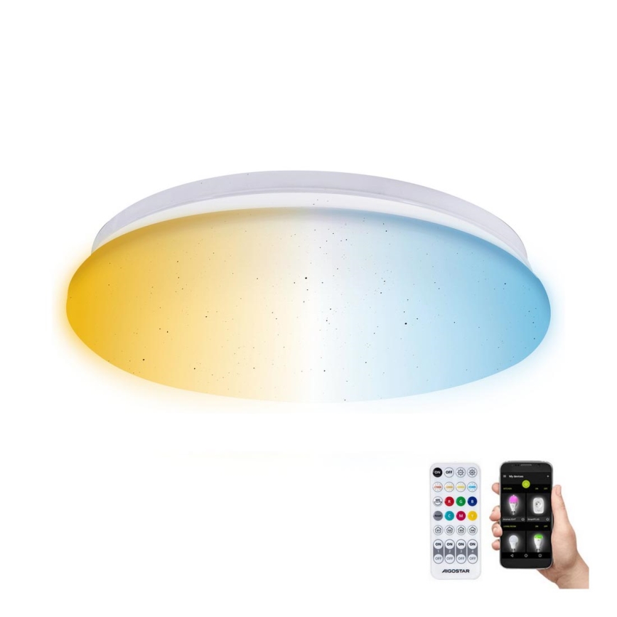 Aigostar - LED Ściemnialny plafon łazienkowy MESH Smart LED/12W/230V 3000-6500K IP44 + pilot zdalnego sterowania