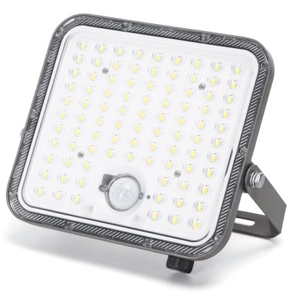 Aigostar - ściemnialny solarny reflektor LED z czujnikiem / 120W / 3,4V 6500K IP66 8000 mAh + zdalne sterowanie