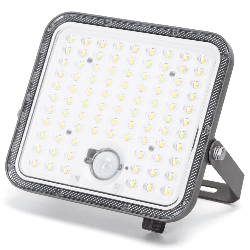 Aigostar - ściemnialny solarny reflektor LED z czujnikiem / 120W / 3,4V 6500K IP66 8000 mAh + zdalne sterowanie