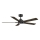 Aigostar - LED Ściemnialny wentylator sufitowy LED/20W/230V 2700-6500K 132cm brązowy + pilot zdalnego sterowania