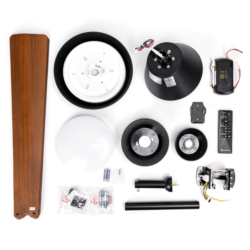 Aigostar - LED Ściemnialny wentylator sufitowy LED/24W/230V 2700-6500K 132cm + pilot zdalnego sterowania