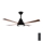 Aigostar - LED Ściemnialny wentylator sufitowy LED/24W/230V 2700-6500K 132cm + pilot zdalnego sterowania