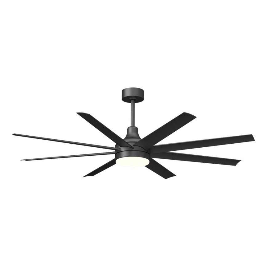 Aigostar - LED Ściemnialny wentylator sufitowy LED/24W/230V 2700-6500K 165cm czarny + zdalne sterowanie