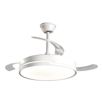 Aigostar - LED Ściemnialny wentylator sufitowy LED/36W/230V 2700-6500K śr. 107 cm + pilot zdalnego sterowania biały