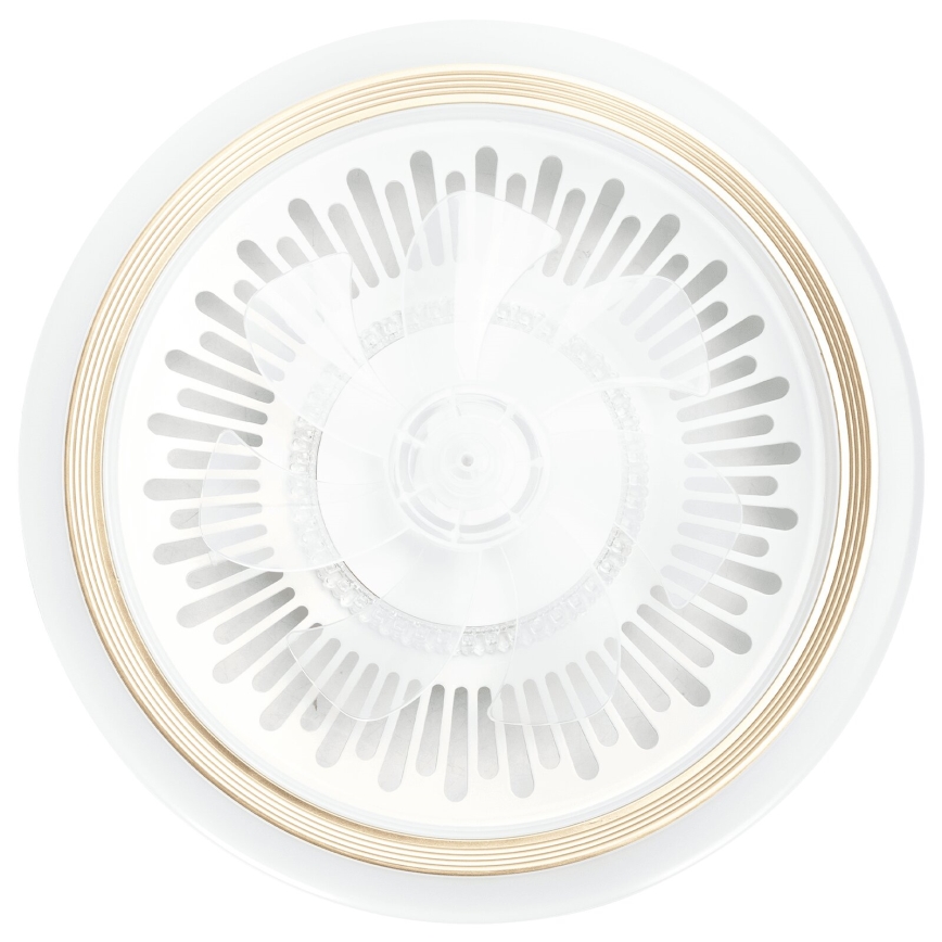 Aigostar - LED Ściemnialny wentylator sufitowy LED/40W/230V 2700/4000/6500K śr. 50 cm + pilot zdalnego sterowania biały