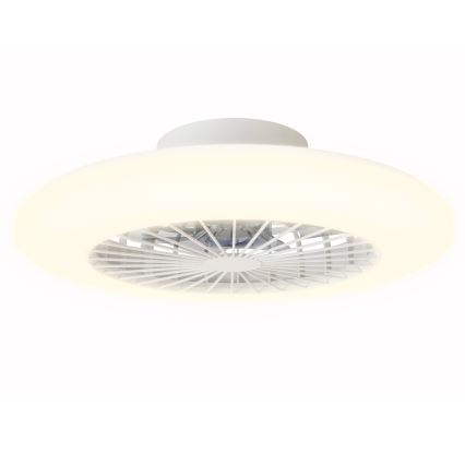 Aigostar - LED Ściemniany plafon z wentylatorem LED/40W/230V 2700-6500K śr. 48,5 cm biały + pilot zdalnego sterowania