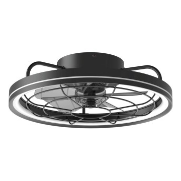 Aigostar - LED Ściemnialny wentylator sufitowy LED/40W/230V 2700-6500K śr. 48 cm + pilot zdalnego sterowania czarny