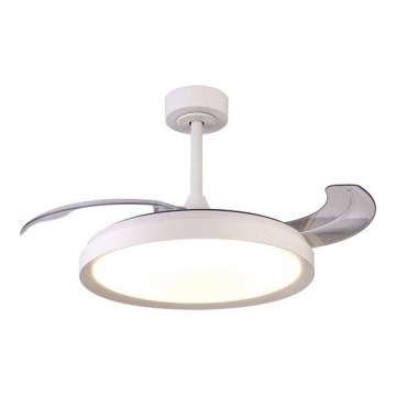 Aigostar - LED Ściemnialny wentylator sufitowy LED/50W/230V 2700-6500K 106cm biały + zdalne sterowanie