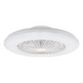 Aigostar - LED Ściemniany plafon z wentylatorem LED/40W/230V 2700-6500K śr. 48,5 cm biały + pilot zdalnego sterowania