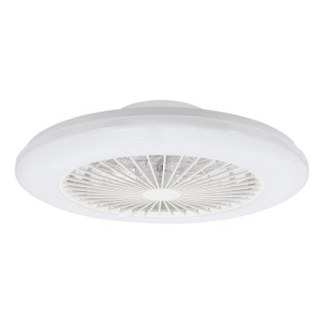 Aigostar - LED Ściemniany plafon z wentylatorem LED/40W/230V 2700-6500K śr. 48,5 cm biały + pilot zdalnego sterowania