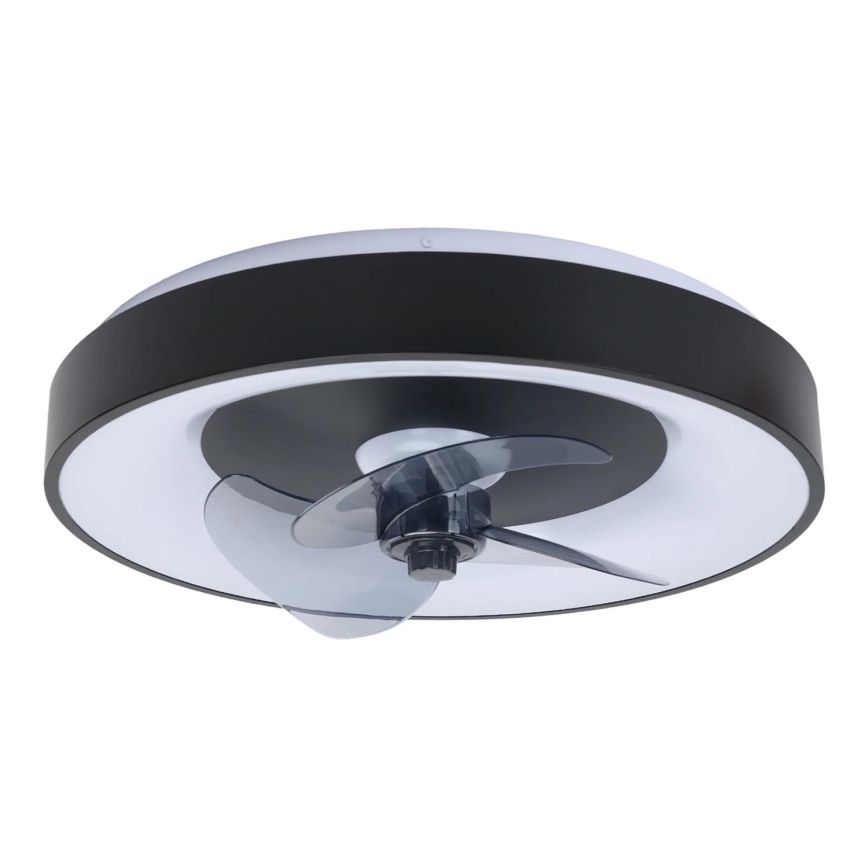 Aigostar - LED Ściemniany plafon z wentylatorem MESH LED/40W/230V 2700-6500K czarny + pilot zdalnego sterowania