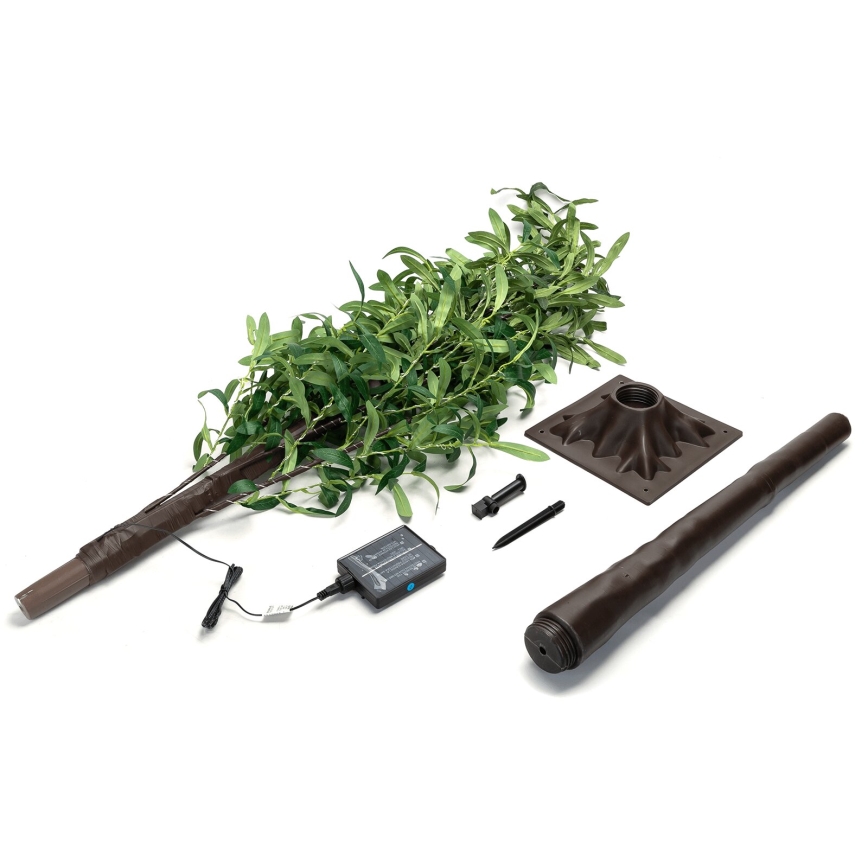 Aigostar - LED Solarna dekoracja 285xLED/3,8m IP65 ciepła biel olive