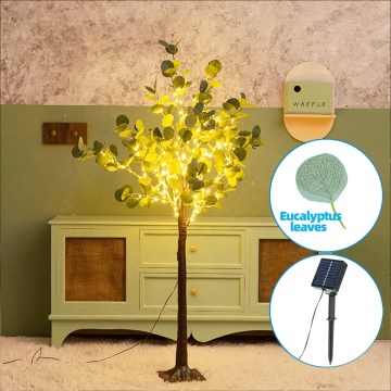 Aigostar - LED Solarna dekoracja 30xLED/2,6m IP65 ciepła biel eukaliptus