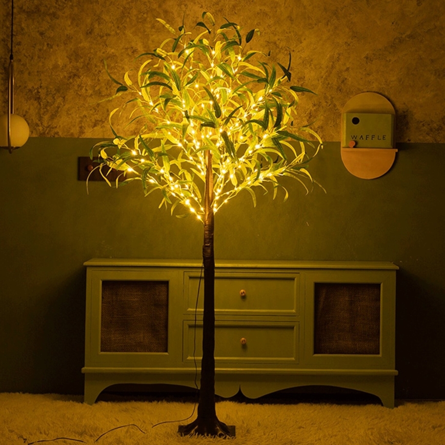 Aigostar - LED Solarna dekoracja 30xLED/2,6m IP65 ciepła biel olive