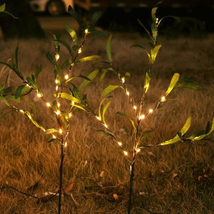 Aigostar - LED Solarna dekoracja 60xLED/3,5m IP65 ciepła biel olive