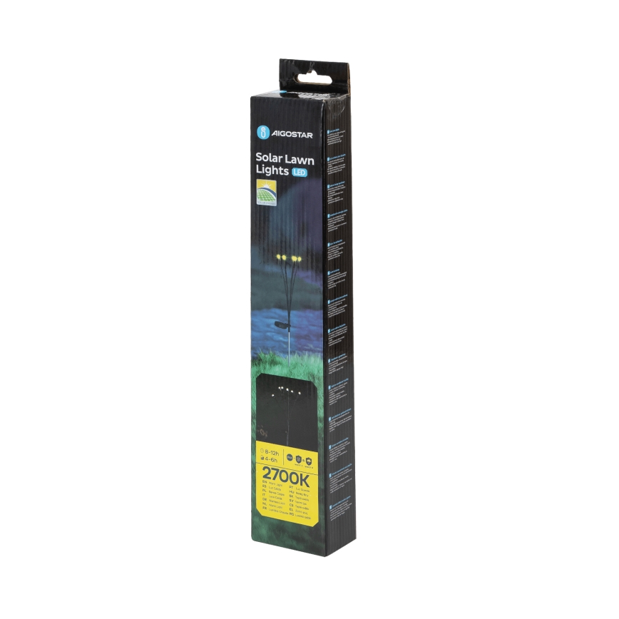 Aigostar - LED ED Solarna lampa dekoracyjna LED/0,04W/1,2V 68,5cm 300 mAh 2700K IP44